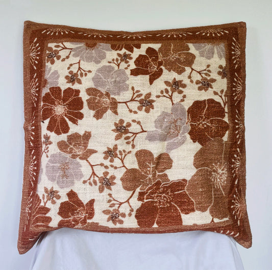 BLOSSOM RUST PILLOWCASE